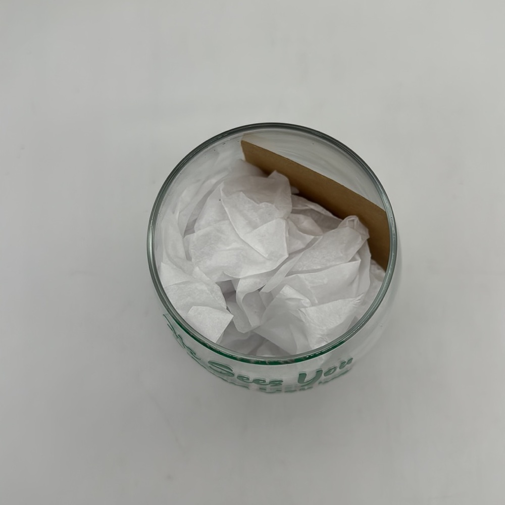 Christmas Stemless Wine Glass “He See’s You When Your Drinking” (NEW) - Picture 3 of 6